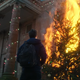 Well, that’s one way to light up a Christmas tree.